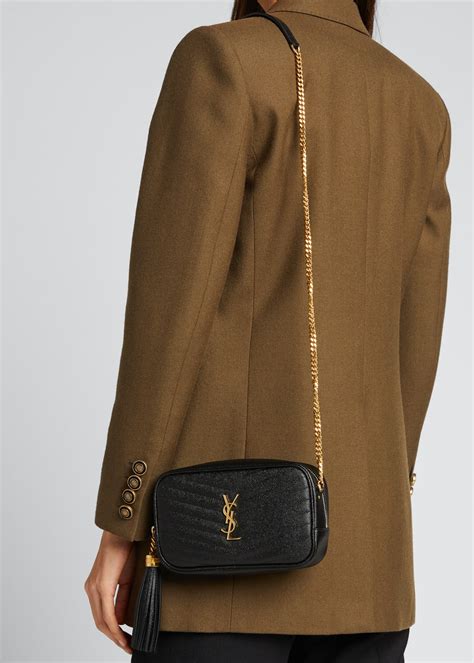 ysl lou mini leather crossbody bag|YSL small loulou bag.